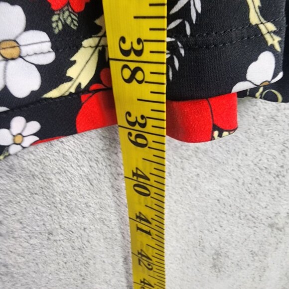 Women's Suzie In The City Floral Dress Sleeveless V Neck Tie Back Multicolor M - Picture 8 of 9